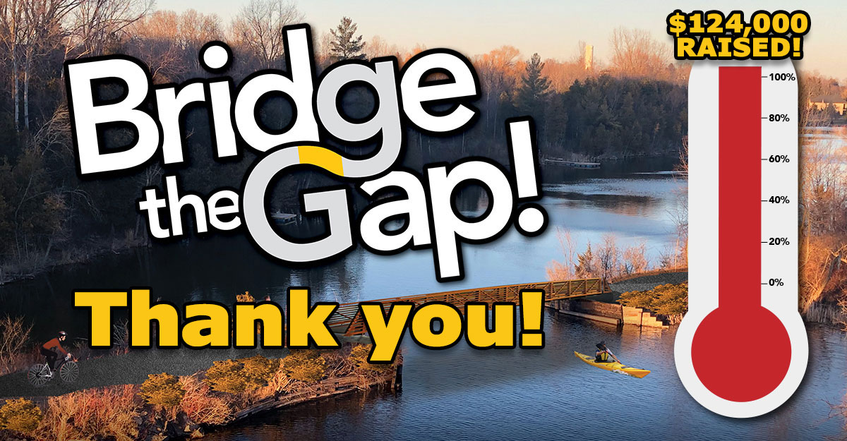 Bridge the gap: thank you! Goal raised!